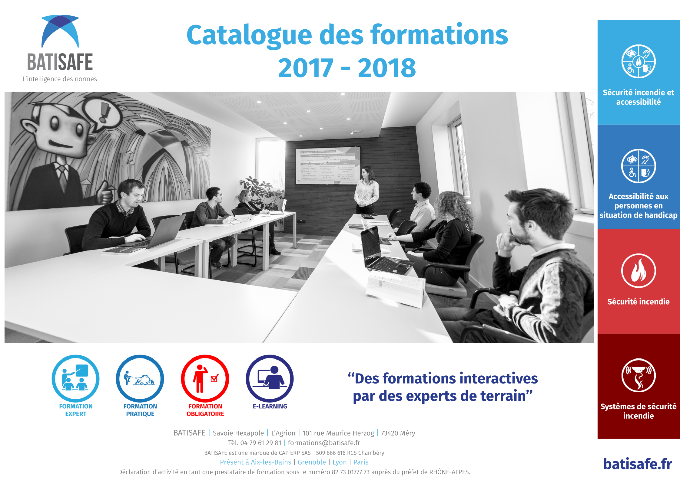 Le catalogue des formations sécurité incendie de BATISAFE
